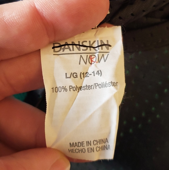 Danskin Now teal gray workout tank top 12-14 L - Picture 5 of 5